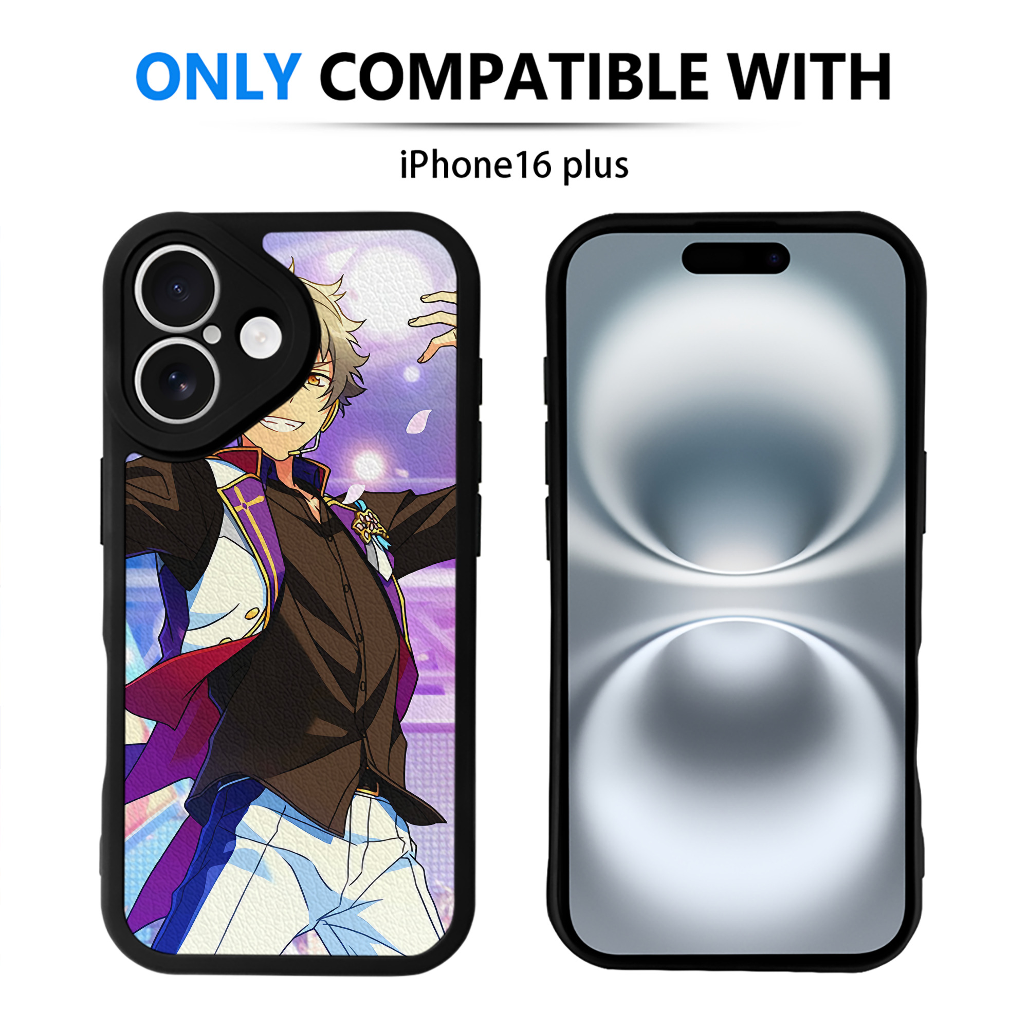 （画像用） あんさんぶるスターズ! Ensemble Stars 【iPhone 16シリーズ対応】シリコンスマホケース（レザー調） 材質：シリコン